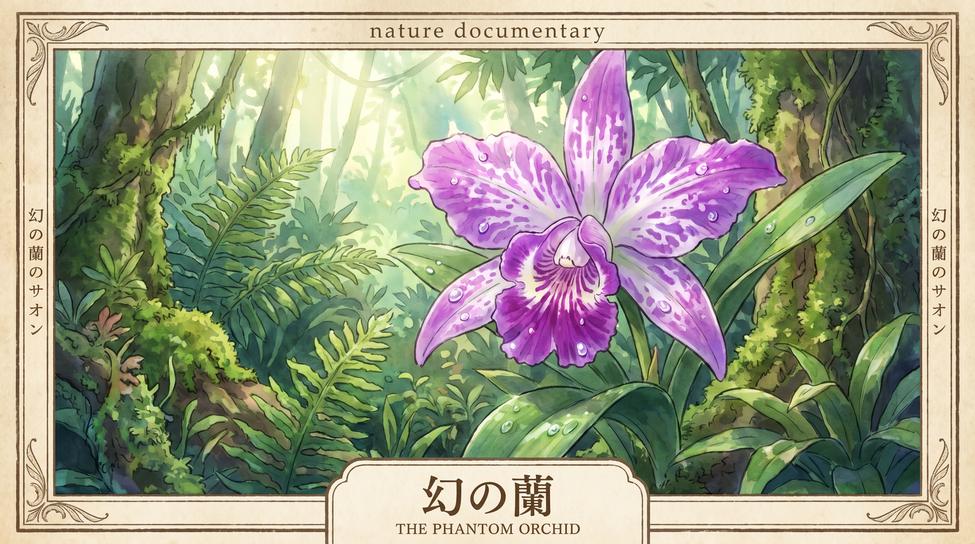 高清3D动漫稀有兰花植物视频教程